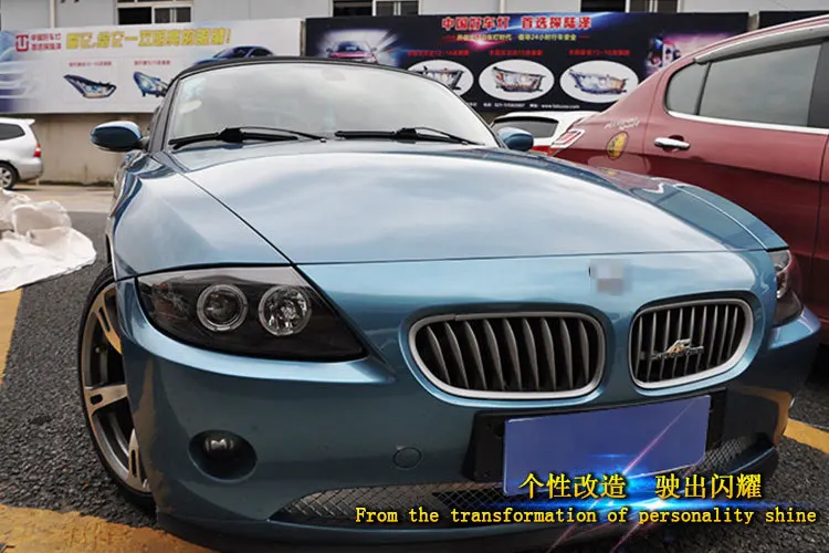 Ламельная машина фары для BMW E85 Z4 фара Ангельские глазки 2003 до 2008 год z4 фар переднего света