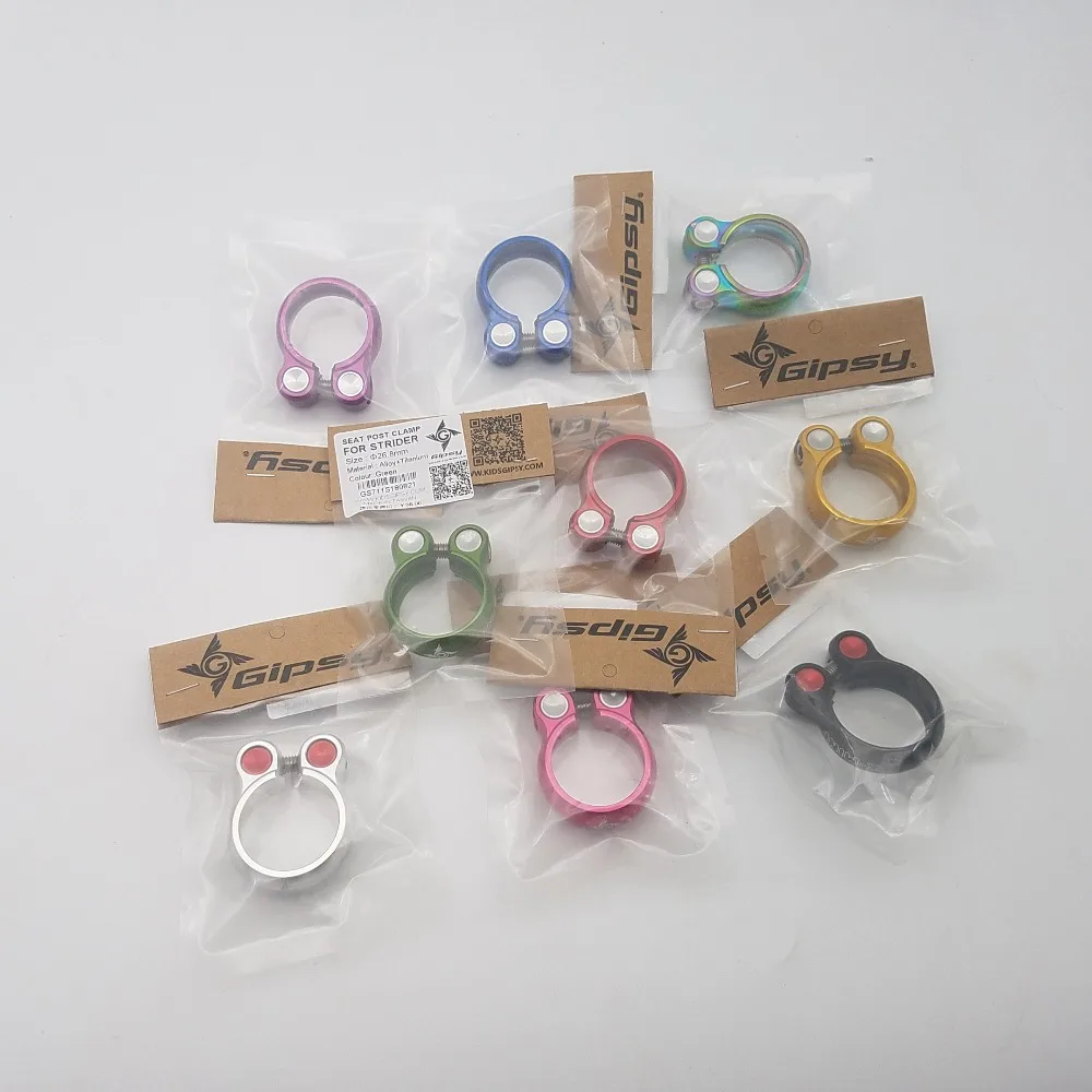 

high quality 26.8mm aluminum alloy seatpost clamp for 12 inch balance bike sliding bicycle clamp lock type clamp