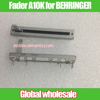 

1pcs 60mm ALPS Straight Potentiometer A10K for BEHRINGER DX626 Mixer / Volume Pusher Fader 626 double linkage A10K-15MM