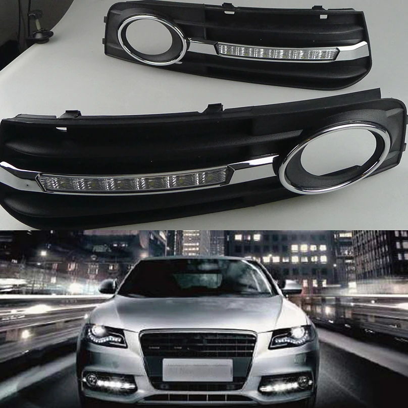 2 pcs car styling For Audi A4 A4L B8 2009 2012 LED DRL Daytime driving