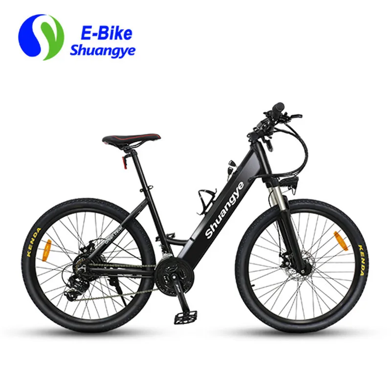 Большой радиус вынос Быстрая электрический велосипед Грузовой e-bike - Цвет: Черный