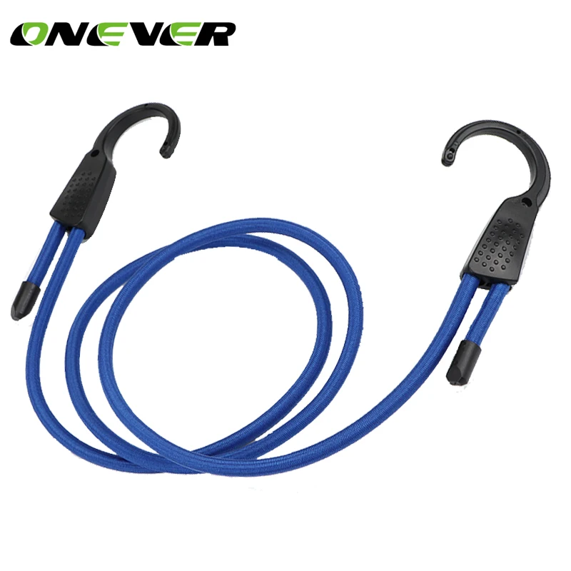 10 120CM Adjustable Stretch Elastic Bungee Cords Hooks Bikes Rope Tie