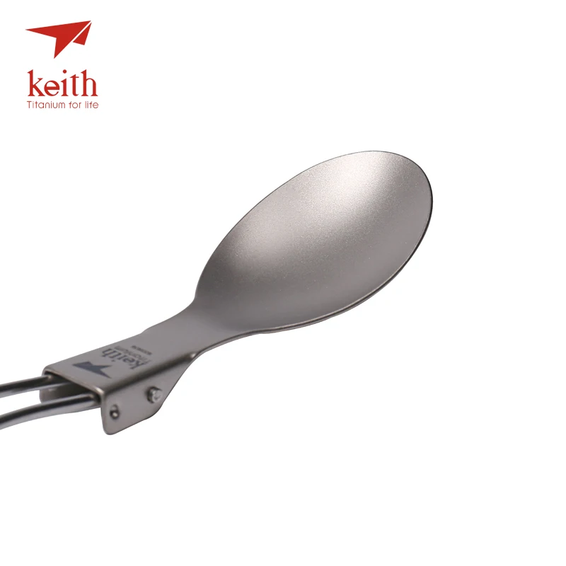 Conjuntos com Flanela Acampamento ao ar Conjunto de Talheres 3 em 1 Keith Titanium Dobrável Colher Garfo Spork Talheres Bolsas Livre 3 Peças 12 Keith 3 em 1 titanium dobrável colher