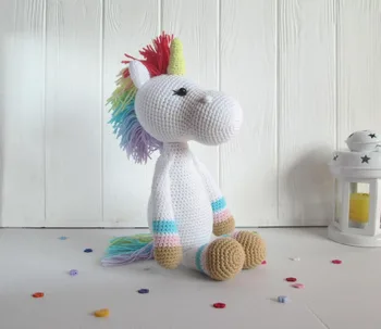 

crochet toys amigurumi unicorn model number KO0024