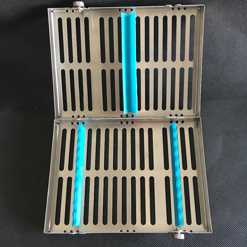 Dental Surgical 10 Instruments Sterilization Cassette Tray Racks Holder