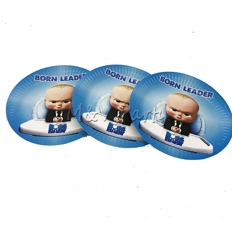 20 шт./лот Boss Baby вечерние тема партии одноразовые посуда день рождения детский душ