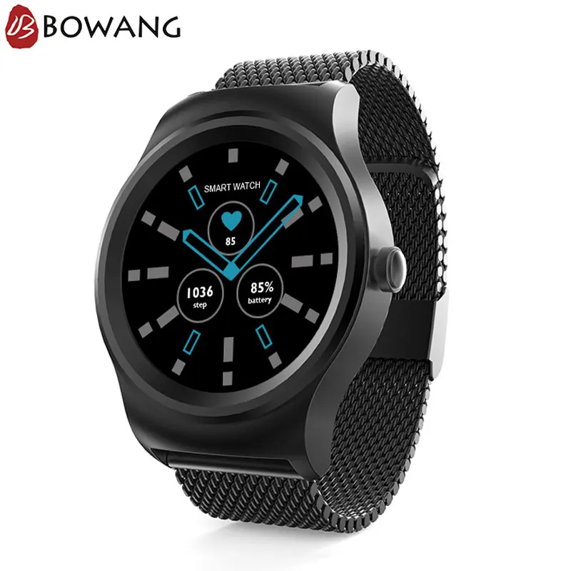 Men Hybrid Smart Watch Stainless Steel Smartwatch BOWANG R1 Business