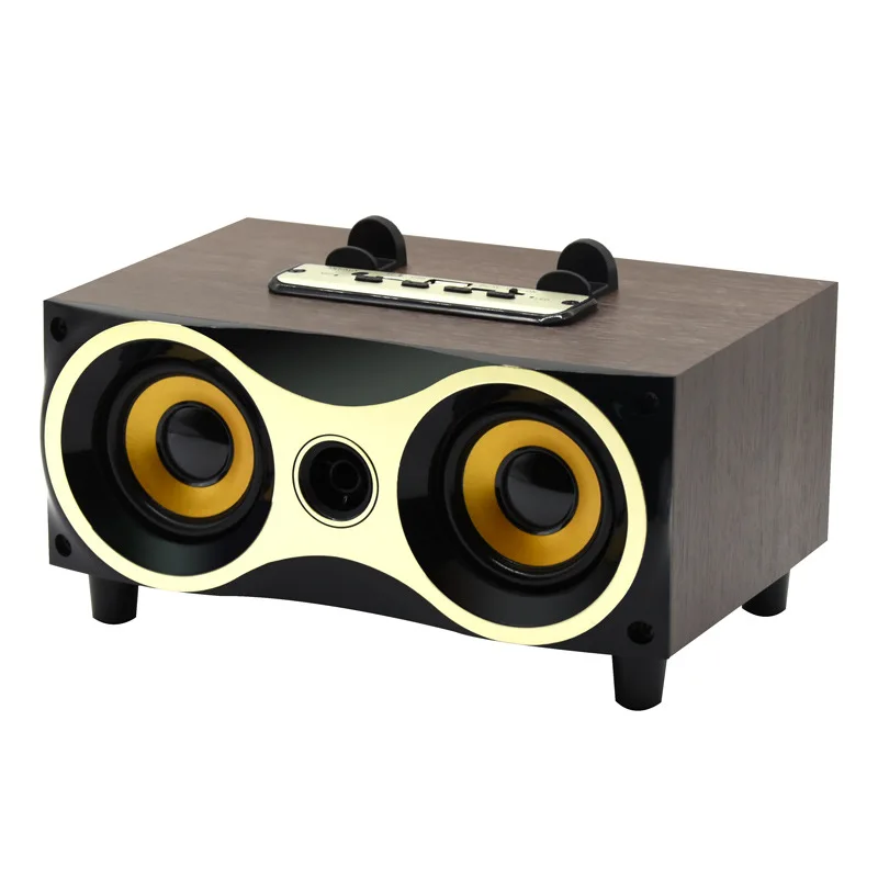 Portable Wireless Wooden Bluetooth Speaker Support FM Radio AUX TFCard MP3Player