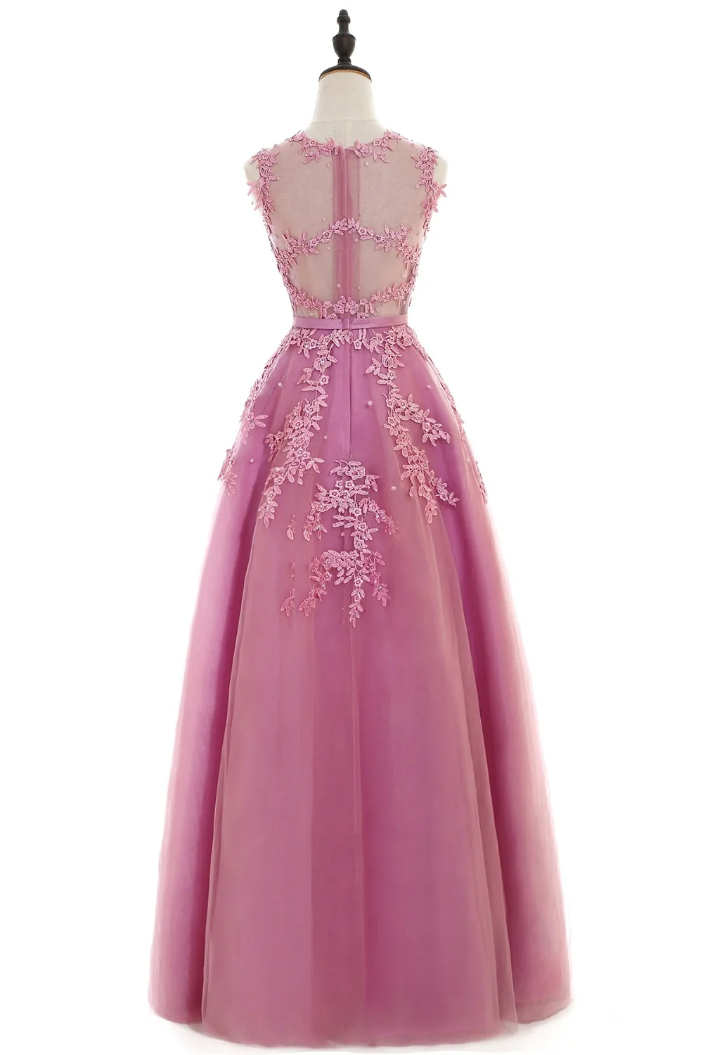 Сексуальное Элегантное Длинное платье для выпускного вечера с аппликацией из жемчуга, Тюлевое платье трапециевидной формы без рукавов, платье для выпускного вечера, вечернее платье