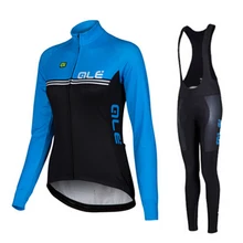 New mtb bike pro team ALE cycling jersey 2016 long sleeve bicycle clothing woemen ropa Ciclismo