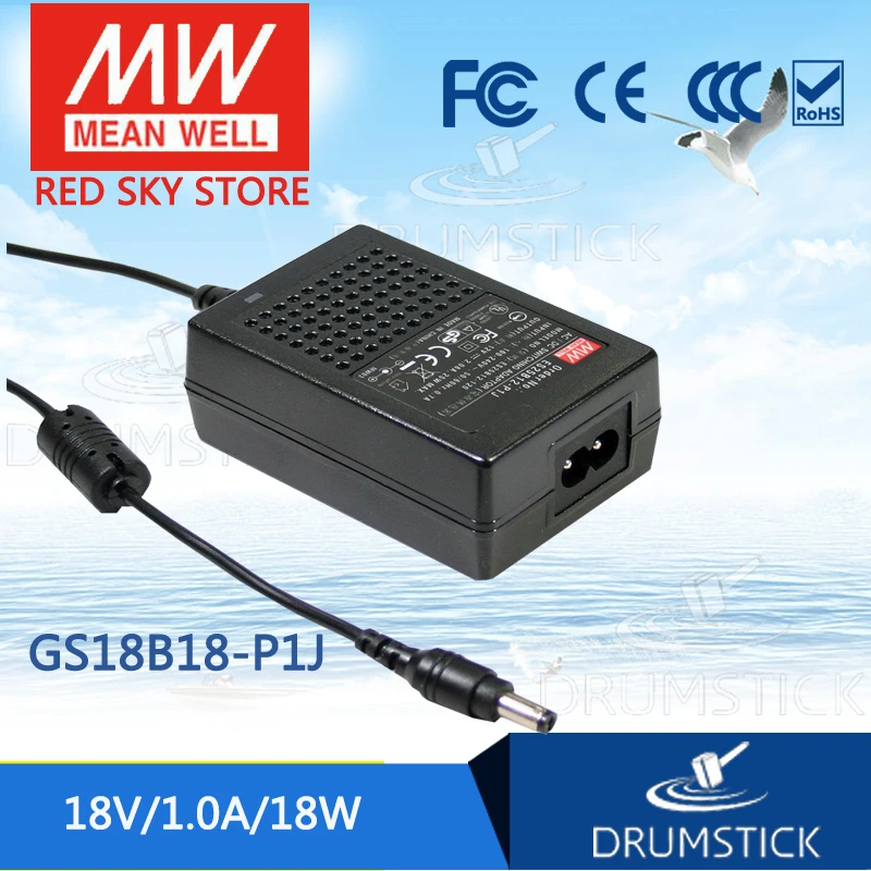 MEAN WELL GS18B18-P1J 18V 1A meanwell GS18B 18W AC-DC Industrial Adaptor | Обустройство дома