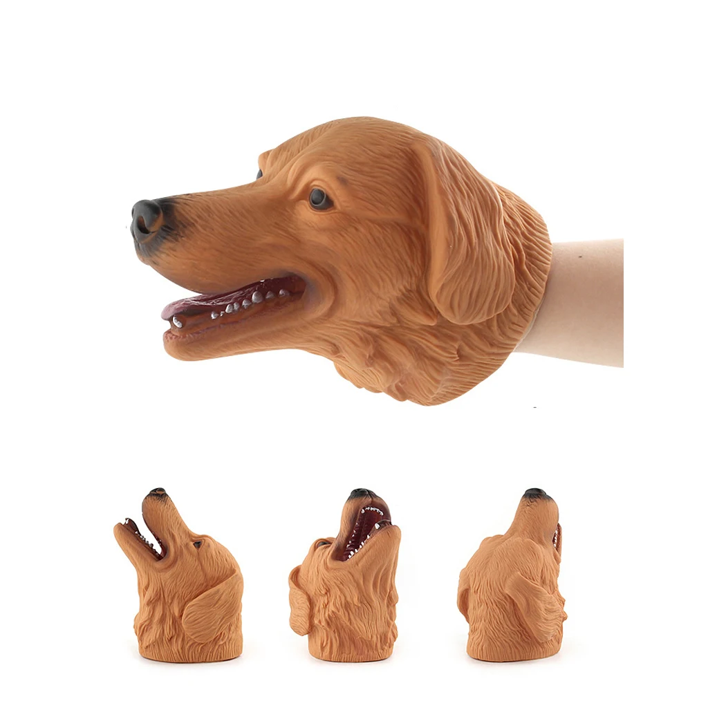 Simulation Zoo/ Farm Animal Head Model Hand Puppet Halloween Christmas Gift for Kids Children