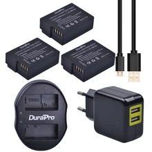 3pcs 1400mAh DMW-BLC12 DMW-BLC12E DMW BLC12 Camera Battery + USB Dual Charger for Panasonic FZ1000 FZ200 FZ300 G5 G6 G7 GH2