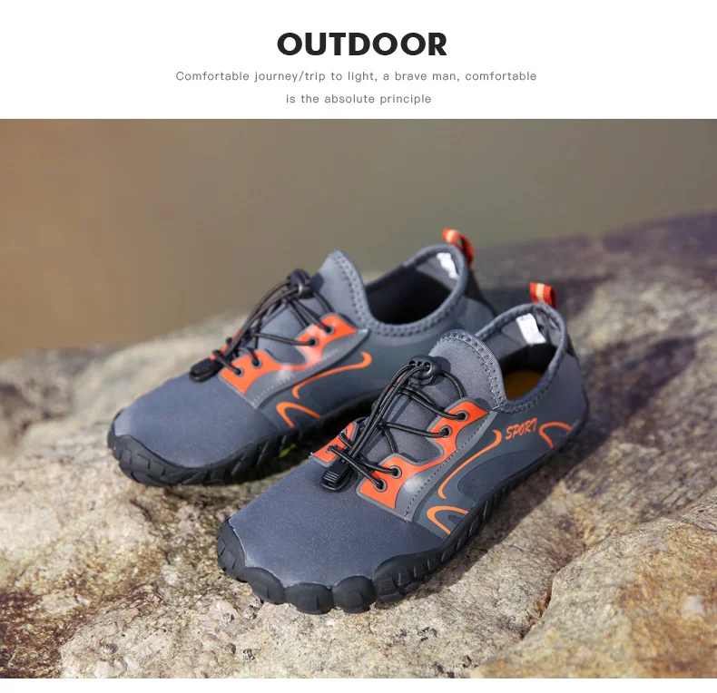 Clorts Five Finger Summer Quick-drying Outdoor Beach Shoes for Men Women (23)