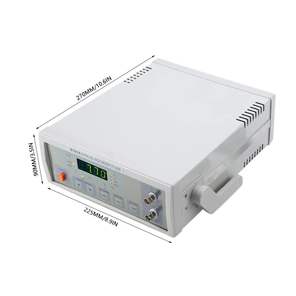 LW-322D Авто/Руководство CH1/CH2 цифровой милливольтметр ЕС Plug AC220V 10 Гц~ 2 МГц Электрический инструмент