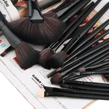 High Quality 24Pcs Cosmetic Brush Foundation Powder Eyeshadow Brushes Set Professional Black cool fashion style
