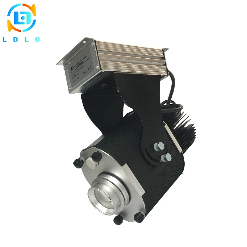 

2PC Indoor Advertising Rotary Image 30W LED Gobo Projector Black 3100lm Single Static Image 30W LED Custom Logo Gobo Projector