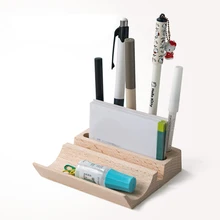 Высококачественный деревянный держатель ручки настольные аксессуары подставка для ручек офисные принадлежности визитница Гладкий Деревянный стабильный держатель для карандашей и ручек горшки