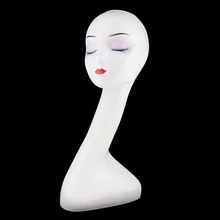 Белая женская голова манекена парики ожерелье солнцезащитные очки стойка-манекен держатель модель для салона живопись магазин витрина отображения