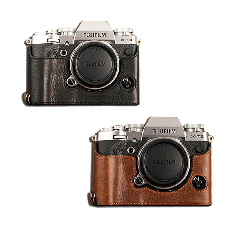 Чехол для Камеры AYdgcam из натуральной кожи полусумка боди Fujifilm XT3 Fuji сумка камеры