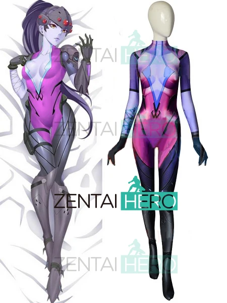 Новейший костюм для косплея D.VA Widowmaker с 3D принтом Skin Game Zentai Хэллоуина костюмы