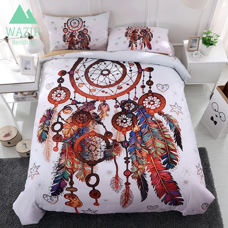 

WAZIR 3D Dreamcatcher Printing Bedding Set Bedroom Decoration Duvet Cover pillowcase bed sheet Wedding bedroom Home Textiles