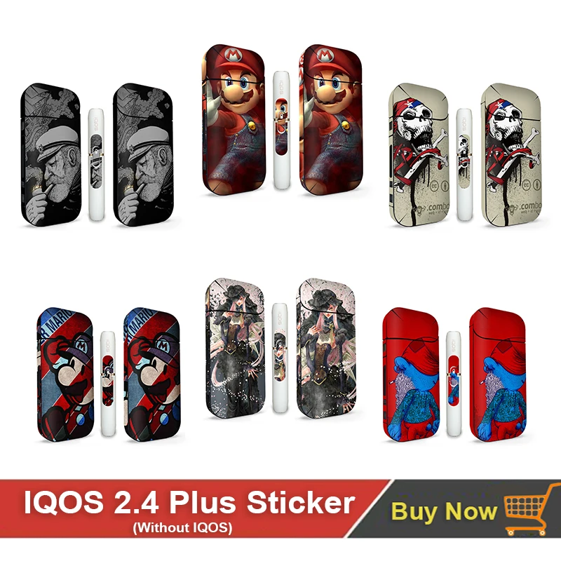 

11 Colors Print Sticker for IQOS for IQOS 2.4 Plus Skin Sticker with High Quality