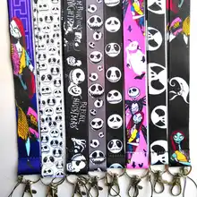 10 шт/50 шт/100 шт/Кошмар перед Рождеством нашейные Ремешки ремешок Мобильный телефон ключ цепочка ID значок брелки#61302