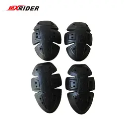 2018 MXRIDER мотоцикл мягкий защитные накладки локоть/плечо наколенники Replaceble PU Pad CE ОДОБРИТЬ колено черный цвет