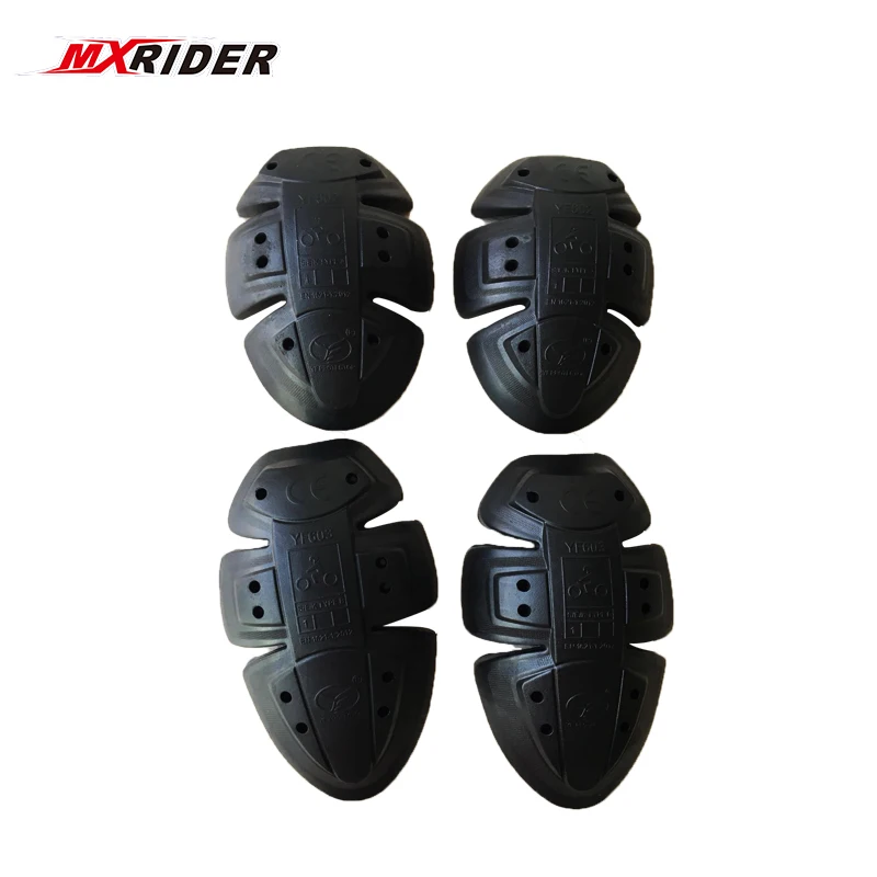 

2018 MXRIDER Motorcycle Soft Armour Protector Elbow/shoulder Knee Pads Replaceble PU Pad CE Approve kneeling Black color