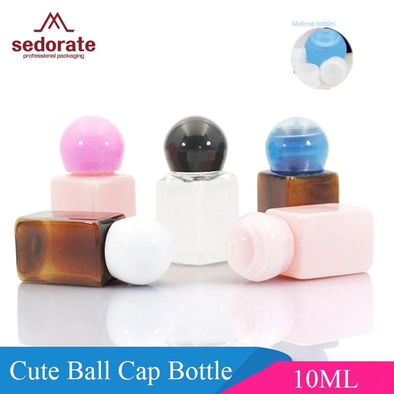 Sedorate 50ピース ロットペットかわいいボールキャップボトル10ミリリットルローションミニバイアルスクリューキャップ詰め替えボトルクリーム容器jx117 2 Cream Container Refillable Bottlescap Bottle Aliexpress