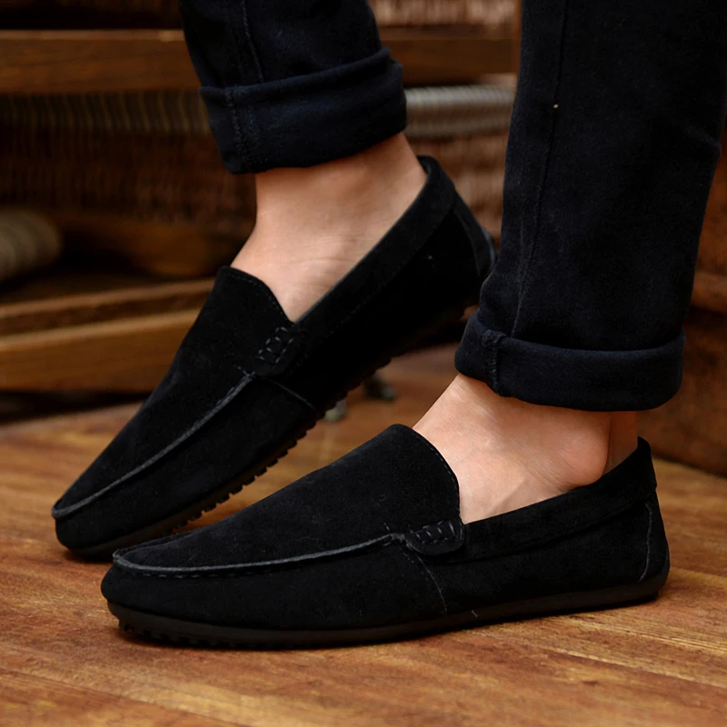 

Spring And Autumn Men Shoes Moccasins Nice New Men Flats Leather Popular Loafers Casual Shoes Breathable Shoes Fashion