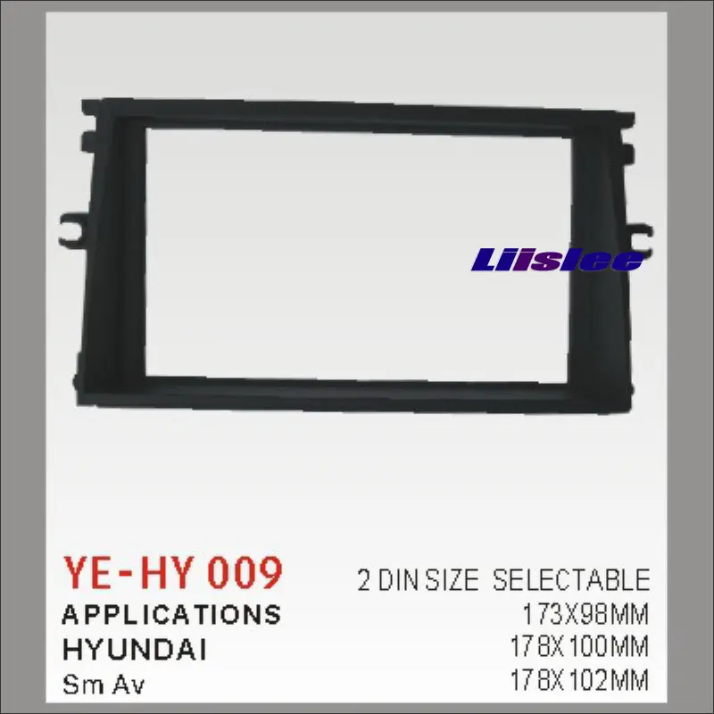 

Liislee 2 DIN Car Refitting Frame Panel For Hyundai Sm Av Radio Stereo CD DVD Player NAVI Navigation / Dashboard ABS Fascia Kits