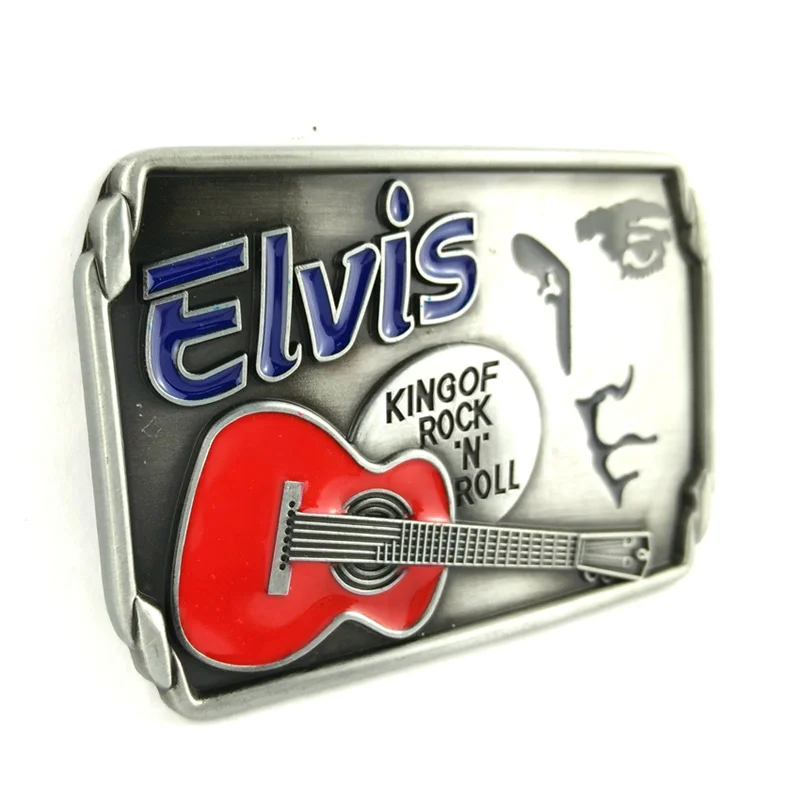 Прямая поставка металлическая пряжка для ремня King Of Rock Roll Elvis мужчин ширина 4 см