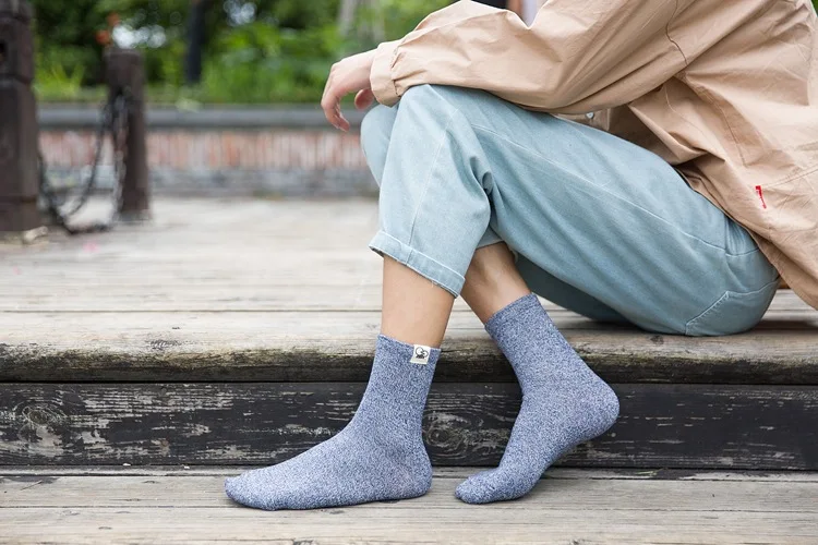 Модные мужские носки 5 пар/лот Cooton носки из мериносовой шерсти тапочки подарки для мужчин