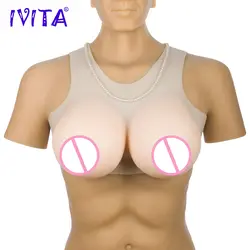 IVITA 3400 г силиконовые груди накладная грудь Лидер продаж Ложные подходит для трансвеститов транссексуалов транссексуал мода подарок