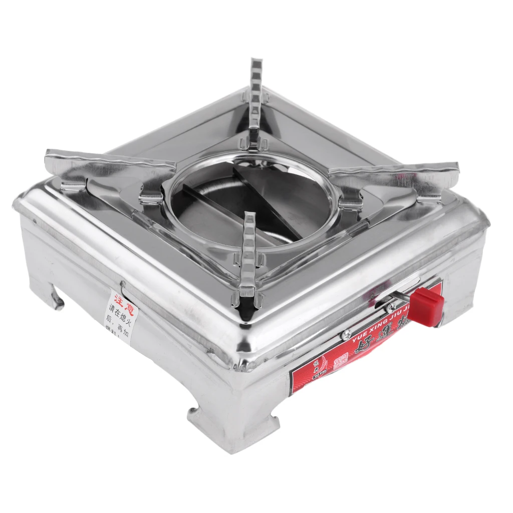 Ultralight Camping Stove 1 Burner Portable Alcohol Fuel Stove for Backpacking Hiking Trekking Picnic Fishing Mountaineering