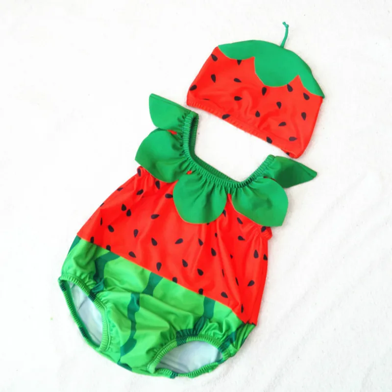 watermelon bathing suit baby