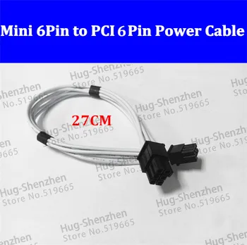 

mini 6pin to pcie 6pin 6 pin video card power cable support for Mac pro G5 GTX480 gtx680--1pcs/lot