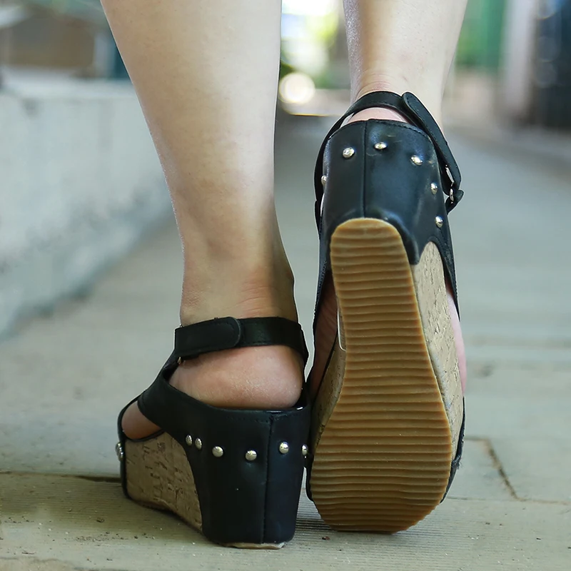 Женские босоножки; обувь на танкетке; женские босоножки на высоком каблуке; обувь на платформе; женская летняя обувь на танкетке с открытым носком