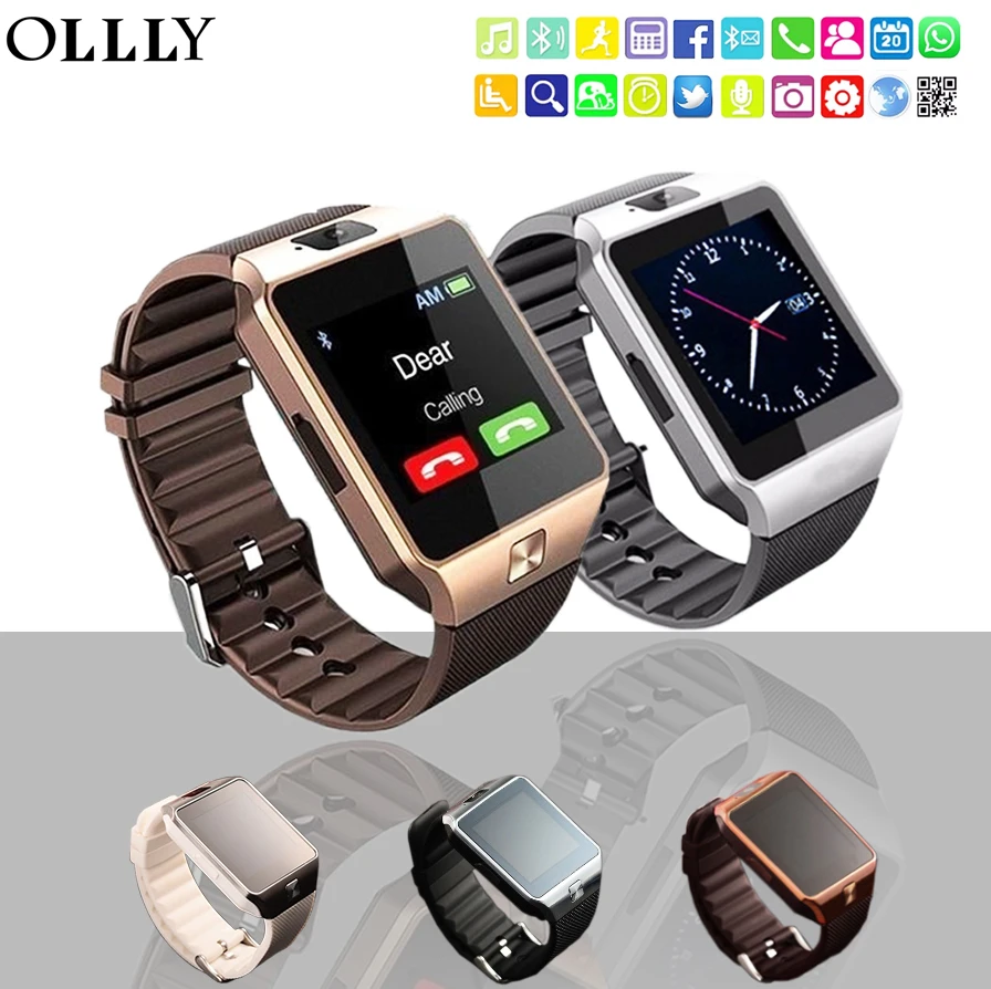 Ollly dz09 SmartWatch Bluetooth Смарт часы наручные с Шагомер анти потерянный Камера для iphone
