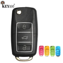 Keyecu (versão em inglês) x001 série colorida para v * w b5 estilo 3 botão chave remota universal para ferramenta chave vvdi