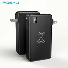 Беспроводное зарядное устройство FDGAO Qi, 10000 мА/ч, Дополнительный внешний аккумулятор QC3.0, PD type-C, быстрый адаптер для путешествий для iPhone XS Max XR X 8 samsung S10 S9 Xiaomi