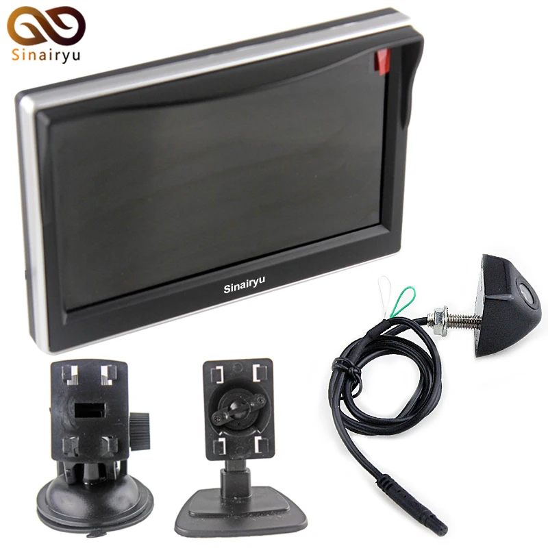 Sinairyu дюймов 5 HD 480*800 TFT ЖК дисплей автомобиля мониторы + водостойкий ночное видение