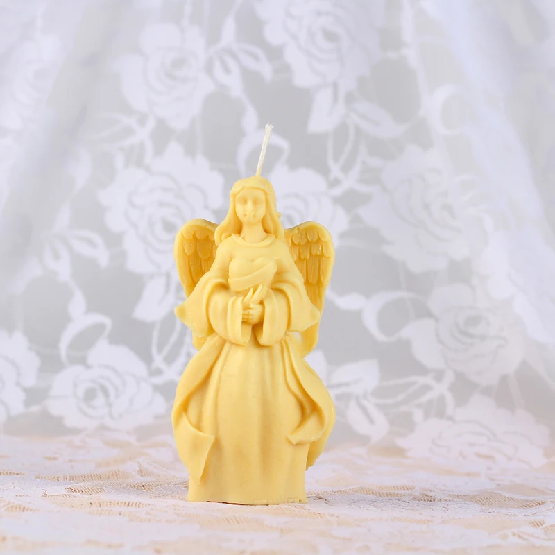 Tanie 3D forma do mydła z silikonu anioł wielofunkcyjny formy świec czekoladowe cukierki forma do ciasta DIY Handmade Craft