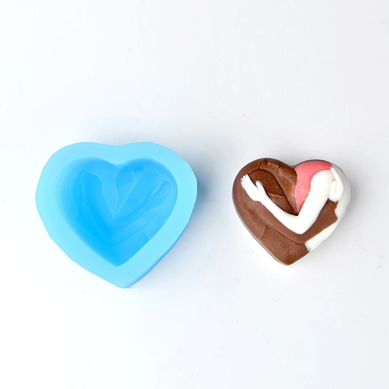 «Любящее сердце» силиконовая форма для ручной работы мыло форма для шоколадных конфет, подарок на день Святого Валентина, серия
