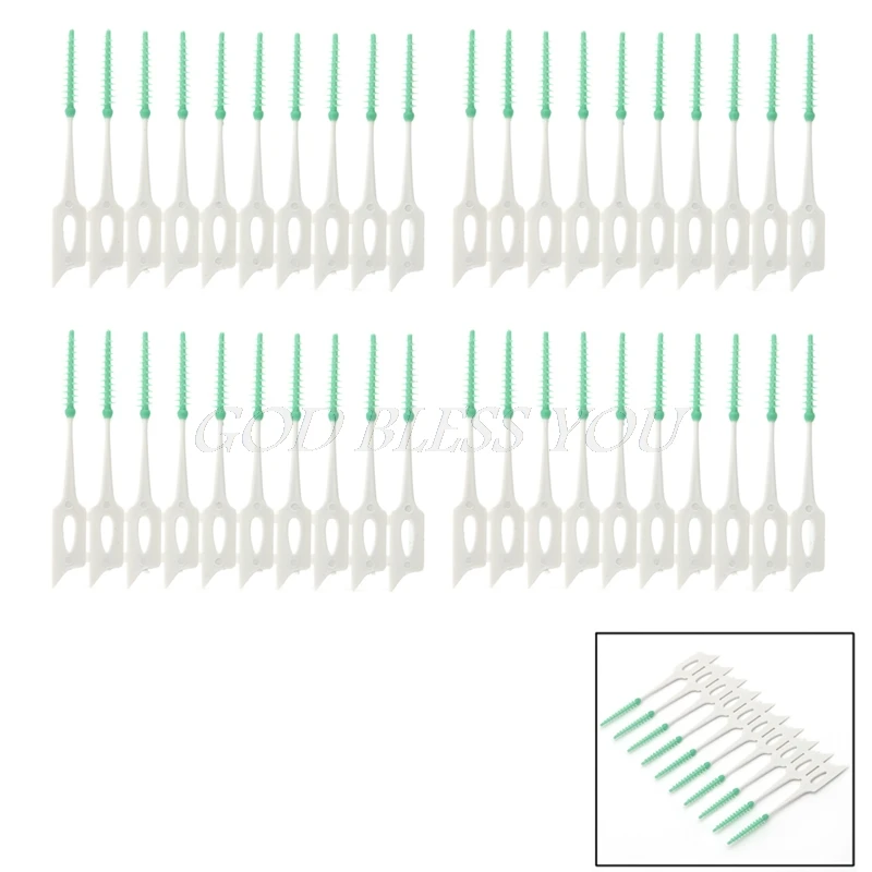 40 шт. мягкая чистка между межзубной нитью|interdental floss brush|floss brushdental brush |