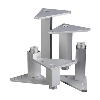 

Aluminum Alloy Furniture Legs Adjustable Feet Silver Square Legs Cabinet Sofa Feet