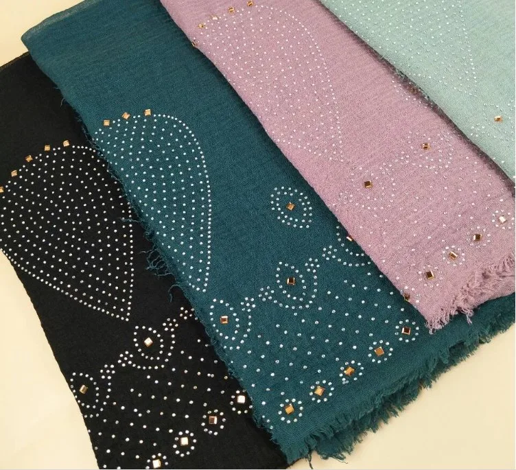 

Free shipping Big Cotton Polyester Glintter Scarf Muslim Hijab Muffler Head Wrap flower Quality Scarves Wholesale Retail Hot