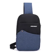 Винтаж лоскутное Для мужчин Грудь Сумка Кроссбоди мешок Повседневное путешествия небольшой ремень Сумки Фанни многофункциональный груди пакет синий